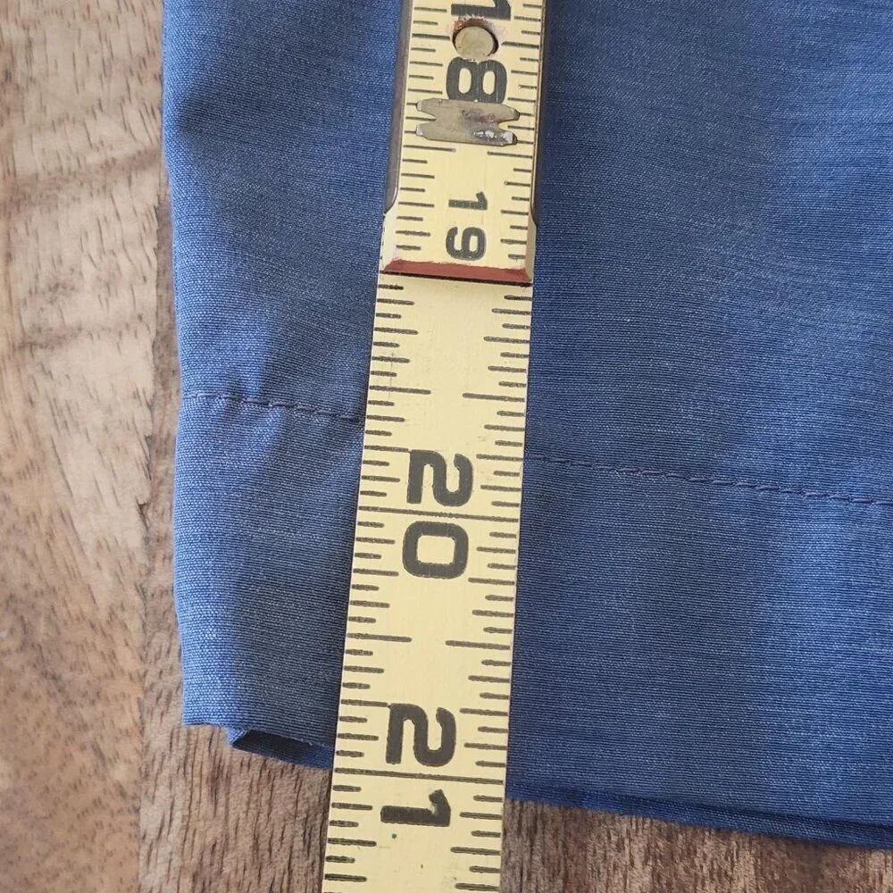 Faherty All Day Shorts Mens 33 Blue Lightweight Quick Dry Casual Summer Chino